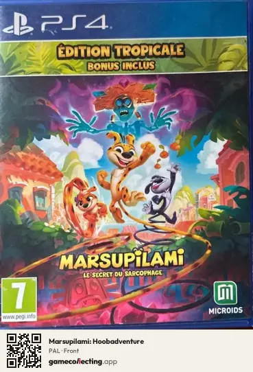 Marsupilami: Hoobadventure PlayStation 4, PAL box front