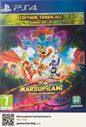 Marsupilami: Hoobadventure PlayStation 4, PAL box front