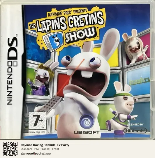 Rayman Raving Rabbids: TV Party Nintendo DS, France box front