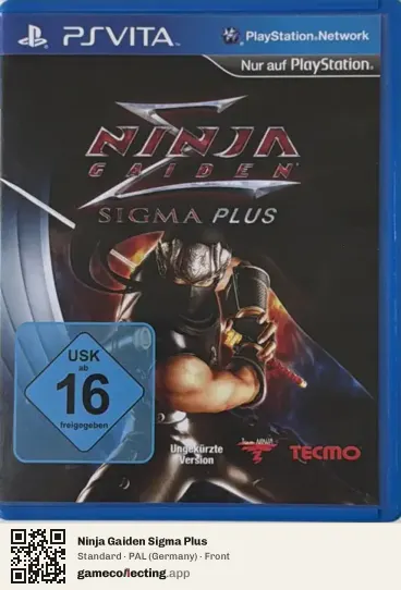 Ninja Gaiden Sigma Plus PlayStation Vita, Germany box front