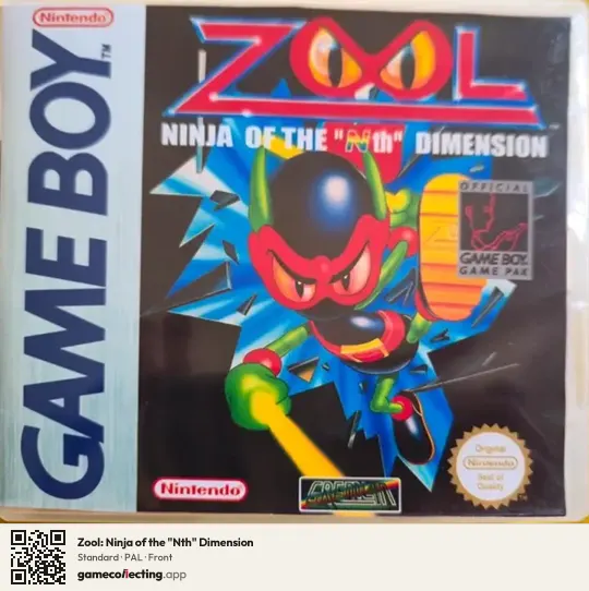 Zool: Ninja of the "Nth" Dimension Game Boy, PAL box front