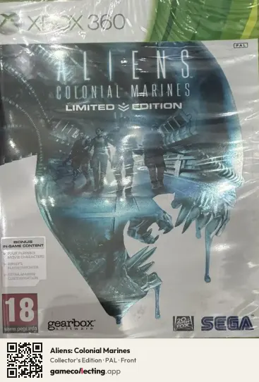 Aliens: Colonial Marines Xbox 360, PAL box front
