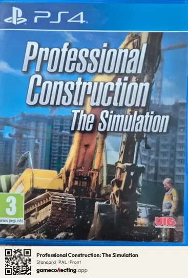 Professional Construction: The Simulation PlayStation 4, PAL box front