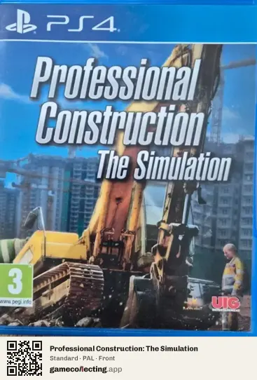 Professional Construction: The Simulation PlayStation 4, PAL box front