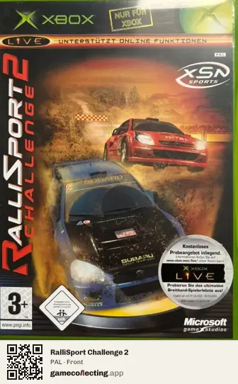 RalliSport Challenge 2 Xbox, PAL box front