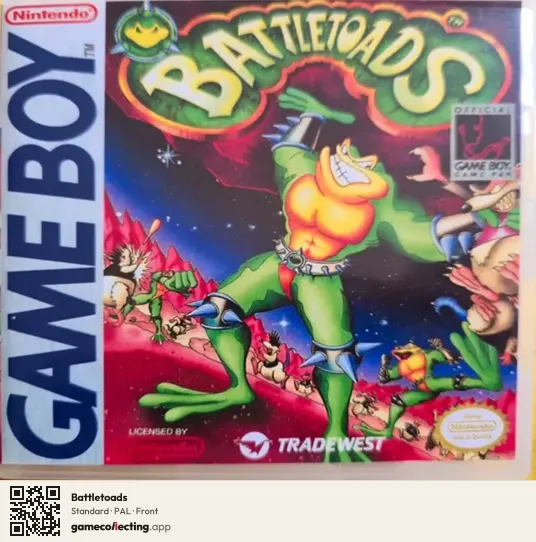 Battletoads Game Boy, PAL box front