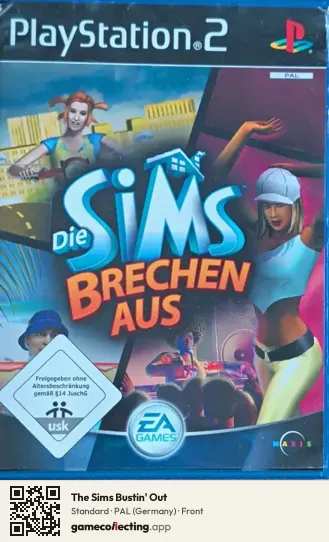The Sims Bustin' Out PlayStation 2, Germany box front