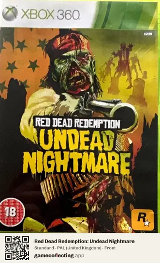 Red Dead Redemption: Undead Nightmare Xbox 360, United Kingdom box front
