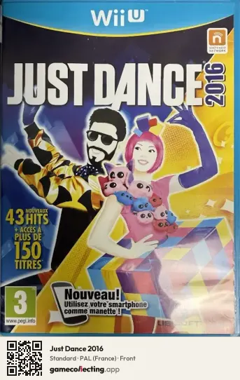 Just Dance 2016 Nintendo Wii U, France box front