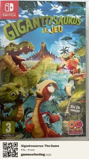 Gigantosaurus: The Game Nintendo Switch, PAL box front