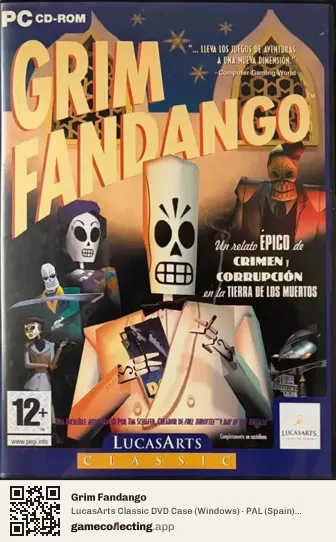 Grim Fandango Computer, Spain box front