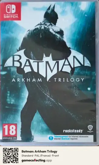 Batman: Arkham Trilogy Nintendo Switch, France box front