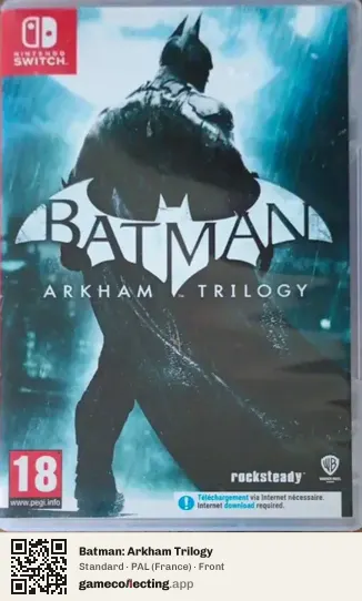 Batman: Arkham Trilogy Nintendo Switch, France box front