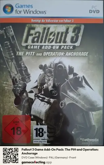 Fallout 3 Game Add-On Pack: The Pitt and Operation: Anchorage Computer, Germany box front
