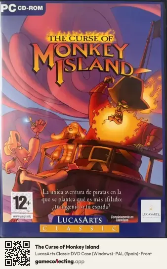 The Curse of Monkey Island Computer, Spain box front