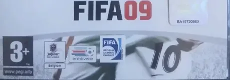 FIFA 09, the PEGI square on its front