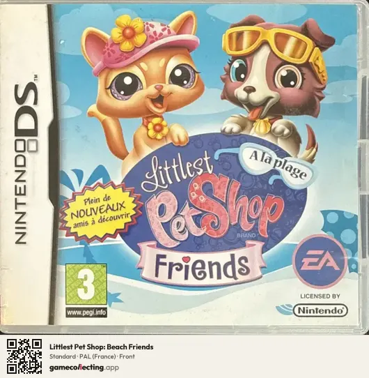 Littlest Pet Shop: Beach Friends Nintendo DS, France box front