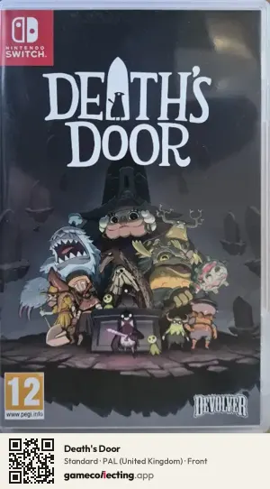 Death's Door Nintendo Switch, United Kingdom box front