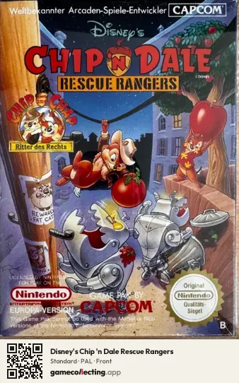 Disney's Chip 'n Dale Rescue Rangers Nintendo Entertainment System, PAL box front