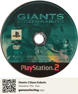 Giants: Citizen Kabuto PlayStation 2, PAL disc