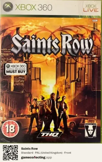 Saints Row Xbox 360, United Kingdom box front