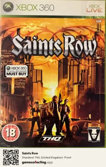 Saints Row Xbox 360, United Kingdom box front