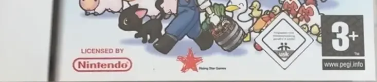 Harvest Moon DS, the PEGI square on its front