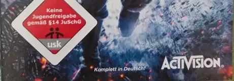 Call of Duty: World at War, the USK square on its front