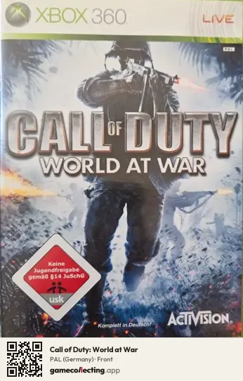 Call of Duty: World at War Xbox 360, Germany box front