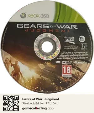 Gears of War: Judgment Xbox 360, PAL disc
