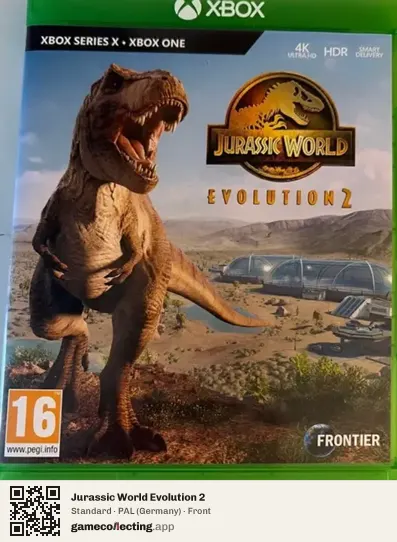 Jurassic World Evolution 2 Xbox Series X, Germany box front