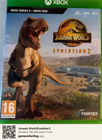 Jurassic World Evolution 2 Xbox Series X, Germany box front