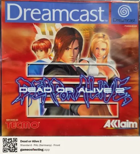 Dead or Alive 2 Sega Dreamcast, Germany box front