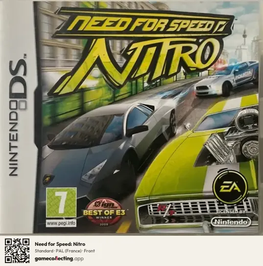 Need for Speed: Nitro Nintendo DS, France box front