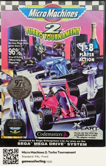 Micro Machines 2: Turbo Tournament Sega Mega Drive / Genesis, PAL box front