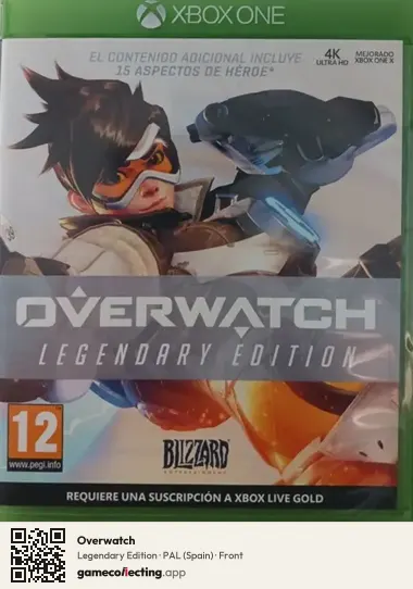 Overwatch Xbox One, Spain box front