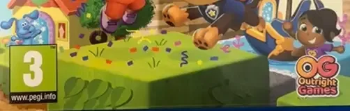 Nick Jr. Party Adventure, the PEGI square on its front