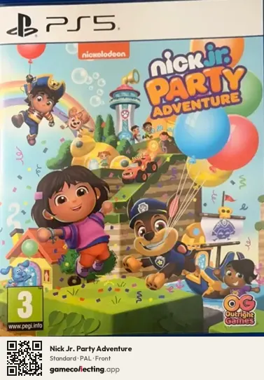 Nick Jr. Party Adventure PlayStation 5, PAL box front