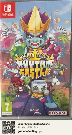 Super Crazy Rhythm Castle Nintendo Switch, PAL box front