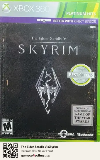 The Elder Scrolls V: Skyrim Xbox 360, NTSC box front