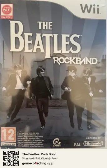 The Beatles: Rock Band Nintendo Wii, Spain box front
