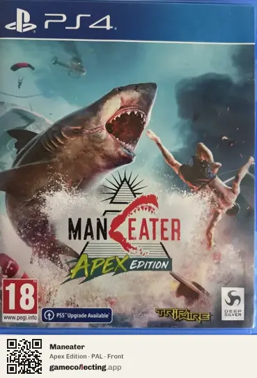 Maneater PlayStation 4, PAL box front