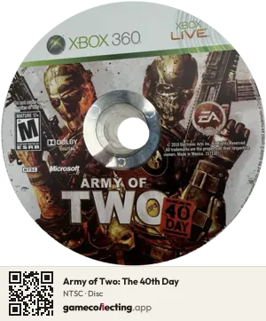 Army of Two: The 40th Day Xbox 360, NTSC disc
