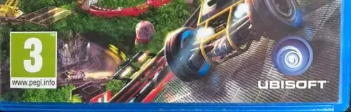 TrackMania Turbo, the PEGI square on its front