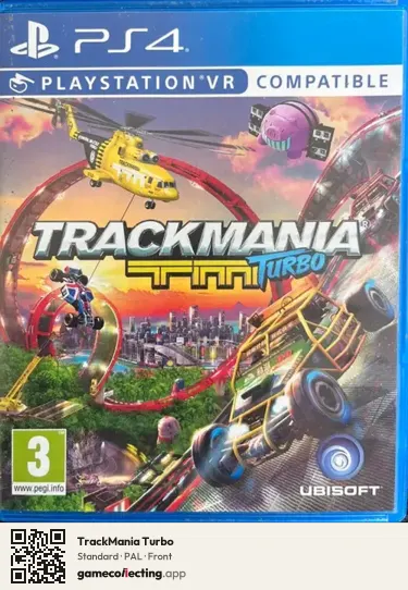 TrackMania Turbo PlayStation 4, PAL box front