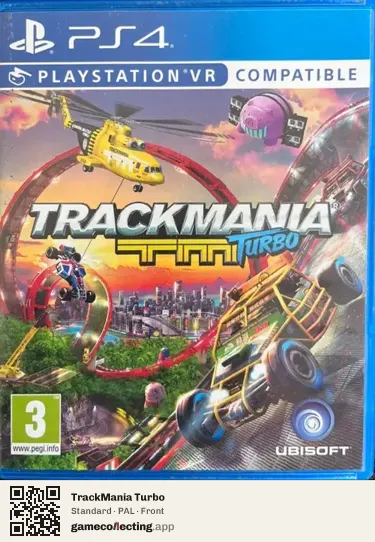 TrackMania Turbo PlayStation 4, PAL box front