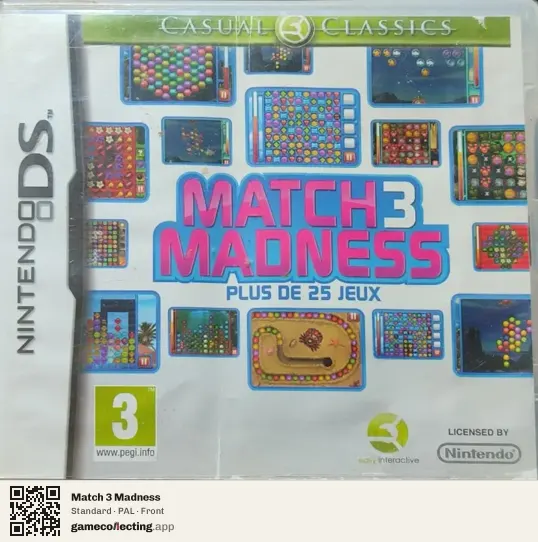 Match 3 Madness Nintendo DS, PAL box front