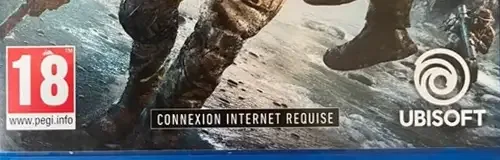 Tom Clancy's Ghost Recon Breakpoint, the PEGI square on its front