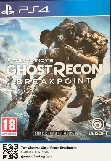 Tom Clancy's Ghost Recon Breakpoint PlayStation 4, PAL box front
