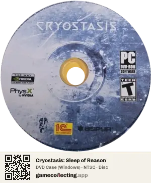 Cryostasis: Sleep of Reason Computer, NTSC disc